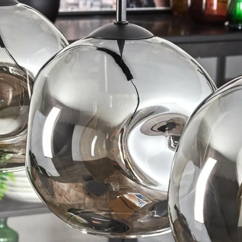 hofstein Ripoll Suspension Noir, 4 lumières