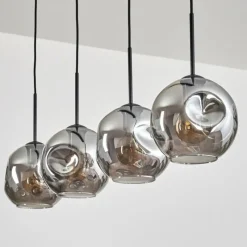 hofstein Ripoll Suspension Noir, 4 lumières