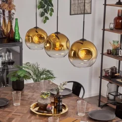 hofstein Ripoll Suspension Or, Clair, 3 lumières