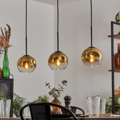 hofstein Ripoll Suspension Or, Clair, 3 lumières