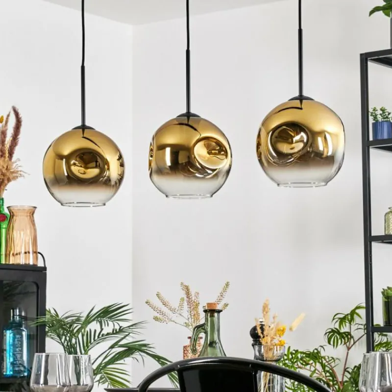 hofstein Ripoll Suspension Or, Clair, 3 lumières