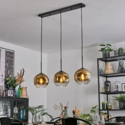 hofstein Ripoll Suspension Or, Clair, 3 lumières