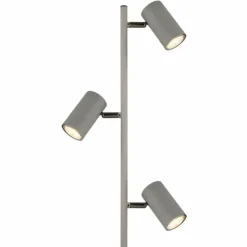 Luminaires Globo Lighting Robby Lampadaire Chrome, Noir, 3 lumières* Lampadaires Et Lampes Sur Pied
