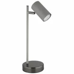 Luminaires Globo Lighting Robby Lampe à poser Chrome, Noir, 1 lumière* Lampes À Poser