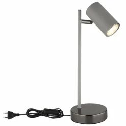 Luminaires Globo Lighting Robby Lampe à poser Chrome, Noir, 1 lumière* Lampes À Poser