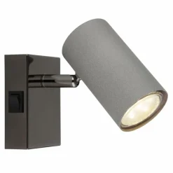 Luminaires Globo Lighting Robby Plafonnier, Spot de plafond, Applique murale, Spot mural Chrome, Noir, 1 lumière* Spots Et Projecteurs