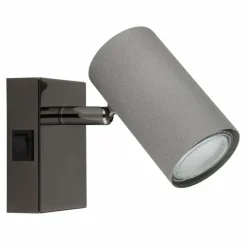 Luminaires Globo Lighting Robby Plafonnier, Spot de plafond, Applique murale, Spot mural Chrome, Noir, 1 lumière* Spots Et Projecteurs