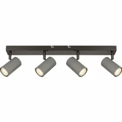 Luminaires Globo Lighting Robby Plafonnier, Spot de plafond, Applique murale, Spot mural Chrome, Noir, 4 lumières* Spots Et Projecteurs
