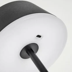 hofstein Romdrup Lampe de table d'extérieur, Lampe à poser LED Noir, 1 lumière