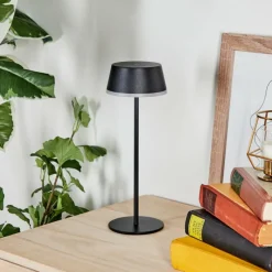 hofstein Romdrup Lampe de table d'extérieur, Lampe à poser LED Noir, 1 lumière