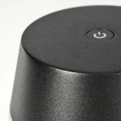 hofstein Romdrup Lampe de table d'extérieur, Lampe à poser LED Noir, 1 lumière