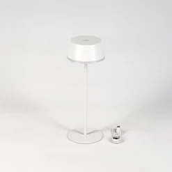 hofstein Romdrup Lampe de table d'extérieur, Lampe à poser LED Blanc, 1 lumière