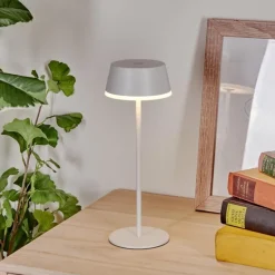 hofstein Romdrup Lampe de table d'extérieur, Lampe à poser LED Blanc, 1 lumière