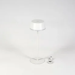 hofstein Romdrup Lampe de table d'extérieur, Lampe à poser LED Blanc, 1 lumière