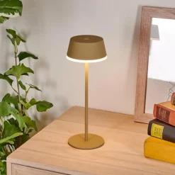 hofstein Romdrup Lampe de table d'extérieur, Lampe à poser LED Sable, 1 lumière