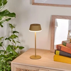 hofstein Romdrup Lampe de table d'extérieur, Lampe à poser LED Sable, 1 lumière
