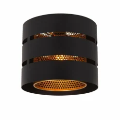 Lampes Dorées-Luminaires Lucide ROSAS Plafonnier Noir, 1 lumière