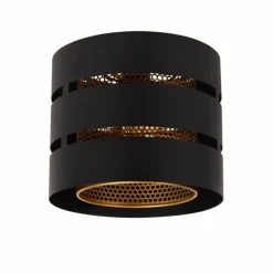 Lampes Dorées-Luminaires Lucide ROSAS Plafonnier Noir, 1 lumière