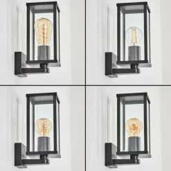 hofstein Rourega Lampe murale d´extérieur Noir, 1 lumière