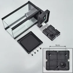 hofstein Rourega Lampe murale d´extérieur Noir, 1 lumière