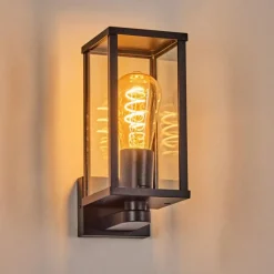 hofstein Rourega Lampe murale d´extérieur Noir, 1 lumière