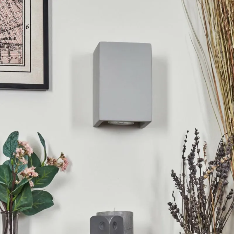 hofstein Rurup Luminaire Up & Down, Applique murale Gris, Argenté, 2 lumières