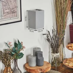 hofstein Rurup Luminaire Up & Down, Applique murale Gris, Argenté, 2 lumières