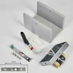 hofstein Rurup Luminaire Up & Down, Applique murale Gris, Argenté, 2 lumières