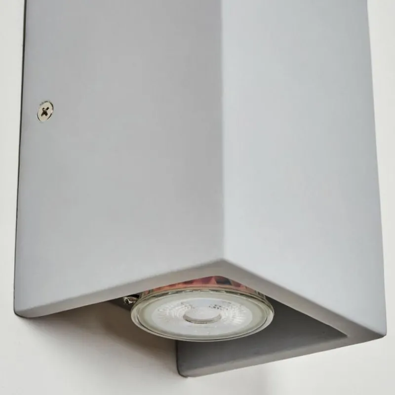 hofstein Rurup Luminaire Up & Down, Applique murale Gris, Argenté, 2 lumières