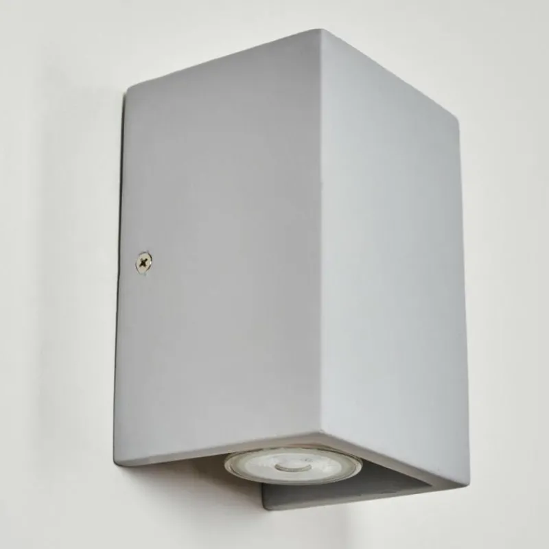 hofstein Rurup Luminaire Up & Down, Applique murale Gris, Argenté, 2 lumières