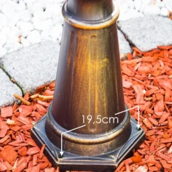 Luminaires Rustiques-hofstein Réverbère Antibes Brun doré, 1 lumière