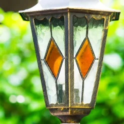 Luminaires Rustiques-hofstein Réverbère Antibes Brun doré, 1 lumière