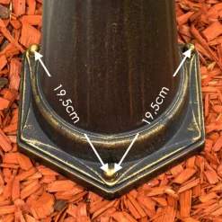 Lampes Dorées-hofstein Réverbère BORKAN Brun doré, 3 lumières