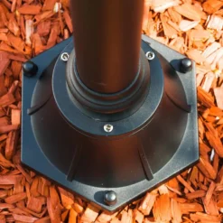 hofstein Réverbère Elgin Noir, 3 lumières