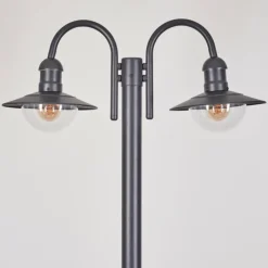 Luminaires Rustiques-hofstein Réverbère Elima Anthracite, 2 lumières