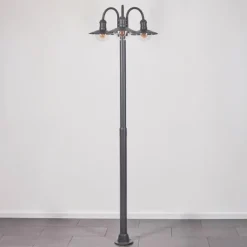hofstein Réverbère Elima Anthracite, 3 lumières
