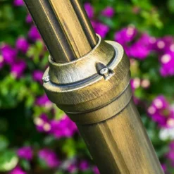 Luminaires Rustiques-hofstein Réverbère Hong Kong bronze Transparent, 3 lumières