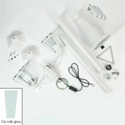 hofstein Réverbère Hongkong Blanc, 2 lumières