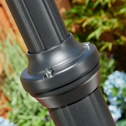 Luminaires Rustiques-hofstein Réverbère Hongkong Noir, 2 lumières