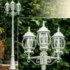 Luminaires Rustiques-hofstein Réverbère Kobe Blanc, 3 lumières