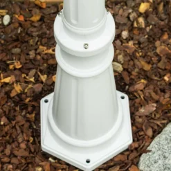 Luminaires Rustiques-hofstein Réverbère Kobe Blanc, 3 lumières