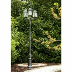 Luminaires Rustiques-Luminaires Konstsmide Réverbère Konstsmide Noir, Argenté, 3 lumières