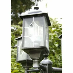 Luminaires Rustiques-Luminaires Konstsmide Réverbère Konstsmide Noir, Argenté, 3 lumières