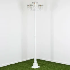 hofstein Réverbère Lalwori Blanc, 3 lumières