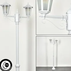 Luminaires Rustiques-hofstein Réverbère Loria Blanc, 2 lumières