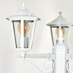Luminaires Rustiques-hofstein Réverbère Loria Blanc, 3 lumières