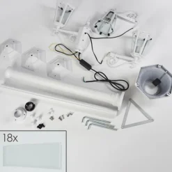 Luminaires Rustiques-hofstein Réverbère Loria Blanc, 3 lumières