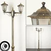 Luminaires Rustiques-hofstein Réverbère Loria Brun, Or, Noir, 2 lumières