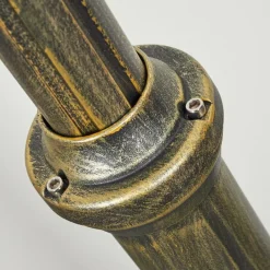 Luminaires Rustiques-hofstein Réverbère Loria Brun, Or, Noir, 3 lumières