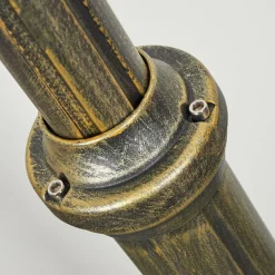 Luminaires Rustiques-hofstein Réverbère Loria Brun, Or, Noir, 3 lumières